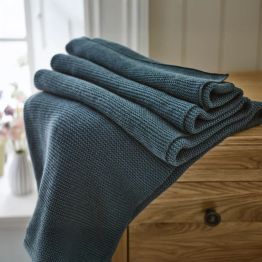 Lobster Creek Saunton Stich Throw Sea Blue alternative