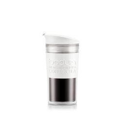 Bodum Travel Mug BPA Free Plastic White