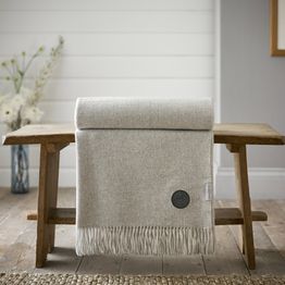 TLC Arthington Natural Throw 130 x 180cm