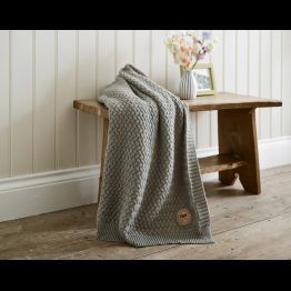 TLC Cadenza Knitted Throw 130 x 170cm Grey