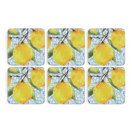 Pimpernel Set of 6 Amalfi Lemon Tablemats or Coasters