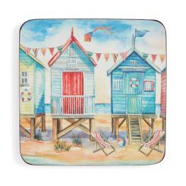 Pimpernel Set of 6 Beach Huts Tablemats or Coasters alternative