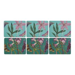 Pimpernel Set of 6 Botanic Flora &amp; Fauna Tablemats or Coasters
