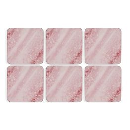 Pimpernel Set of 6 Minerals Rose Quartz Tablemats or Coasters