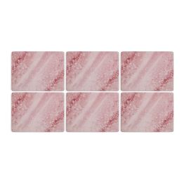 Pimpernel Set of 6 Minerals Rose Quartz Tablemats or Coasters alternative