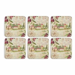 Pimpernel Set of 6 Olive Orchard Tablemats or Coasters