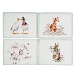 Wrendale Wildflowers Pack of 4 Tablemats or Coasters alternative