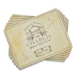Pimpernel Pack of 6 Vin de France Tablemats or Coasters