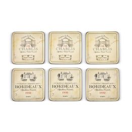 Pimpernel Pack of 6 Vin de France Tablemats or Coasters
