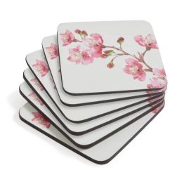 Pimpernel Set of 6 Pink Blossom Tablemats or Coasters alternative