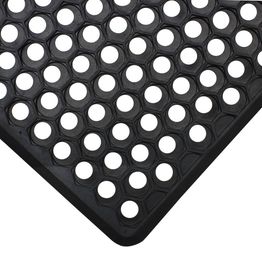 JVL Honeycomb Scraper Rubber Doormat 40x60cm alternative