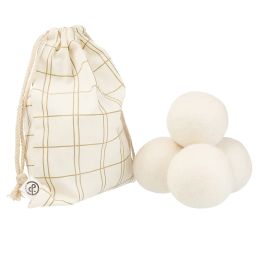 &amp;Again Pack of 4 Wool Dryer Balls and Bag