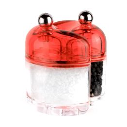 Grunwerg Condimates Acrylic Salt and Pepper Set Red