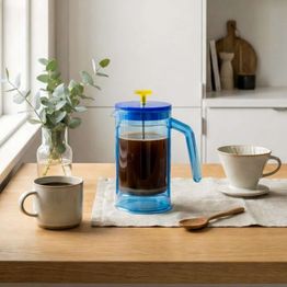 Grunwerg Chiaro 8 Cup Cafetiere Blue with Yellow Lid alternative
