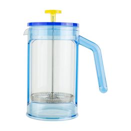 Grunwerg Chiaro 8 Cup Cafetiere Blue with Yellow Lid