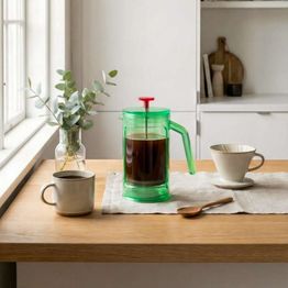 Grunwerg Chiaro 8 Cup Cafetiere Green with Red Lid alternative
