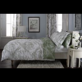 The Lyndon Company Duvet Cover Toile De Jouy Sage Green alternative