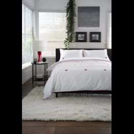 The Lyndon Company Filigree Hearts Cotton Duvet Cover