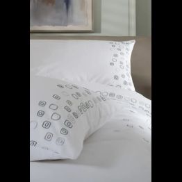 The Lyndon Company Blocks Embroidered Cotton Duvet Set alternative