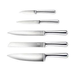 Taylors Eye Witness Dunbar Five Piece Mirror Polished Knife &amp; Acacia Wood Block Set BH05203 alternative