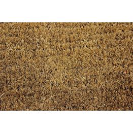 JVL Plain Natural Coir Doormat 35x60cm alternative