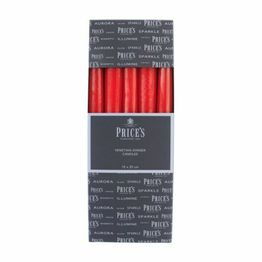 Prices Venetian Dinner Table Candle Red alternative
