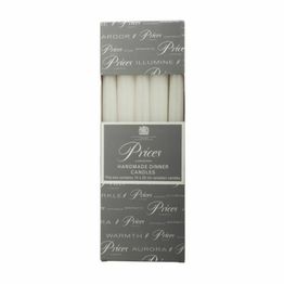 Prices Venetian Dinner Table Candle White alternative