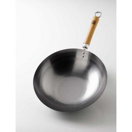 Wok &amp; Roll Round Bottom Carbon Steel Wok School of Wok alternative