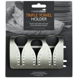 MasterClass Stainless Steel Triple Towel Holder alternative