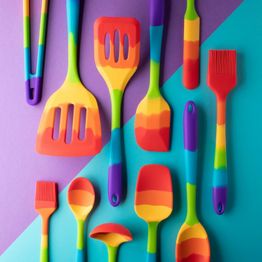 Taylors Eye Witness Silicone Spatula Spoon Rainbow alternative