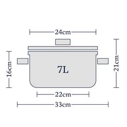 Stellar 7000 Profile 24cm Stainless Steel Stockpot &amp; Lid 7ltr S745 alternative