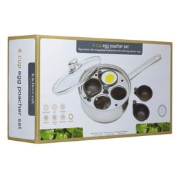 KitchenCraft Clearview Four Hole Egg Poacher 20cm alternative
