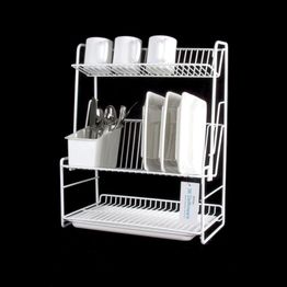 Delfinware 3 Tier Plate Rack White 2300 alternative