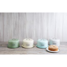 KitchenCraft Living Nostalgia Sage Green Domed Cake Tin alternative