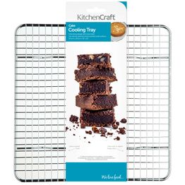 KitchenCraft Chrome Plated Square Cake Cooling Tray 25cm alternative
