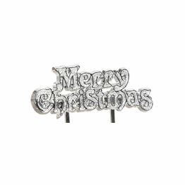 Creative Party Christmas Motto Silver 'Merry Christmas' M55 alternative