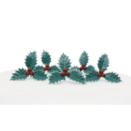 Creative Party Christmas Plastic Triple Holly AX531 alternative
