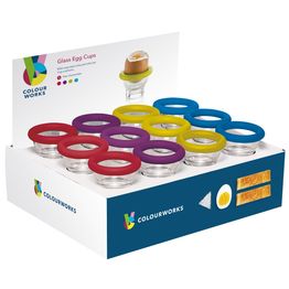 Glass Egg Cup with Silicone Ring