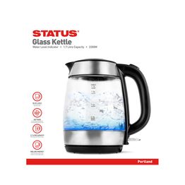Status Portland Glass Swivel Kettle 1.7ltr alternative