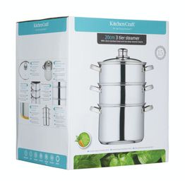 KitchenCraft Clearview Steamer 3 Tier 20cm alternative