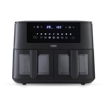 Tower Vortx 8L Vizion Dual Basket Air Fryer Digital Black T17151