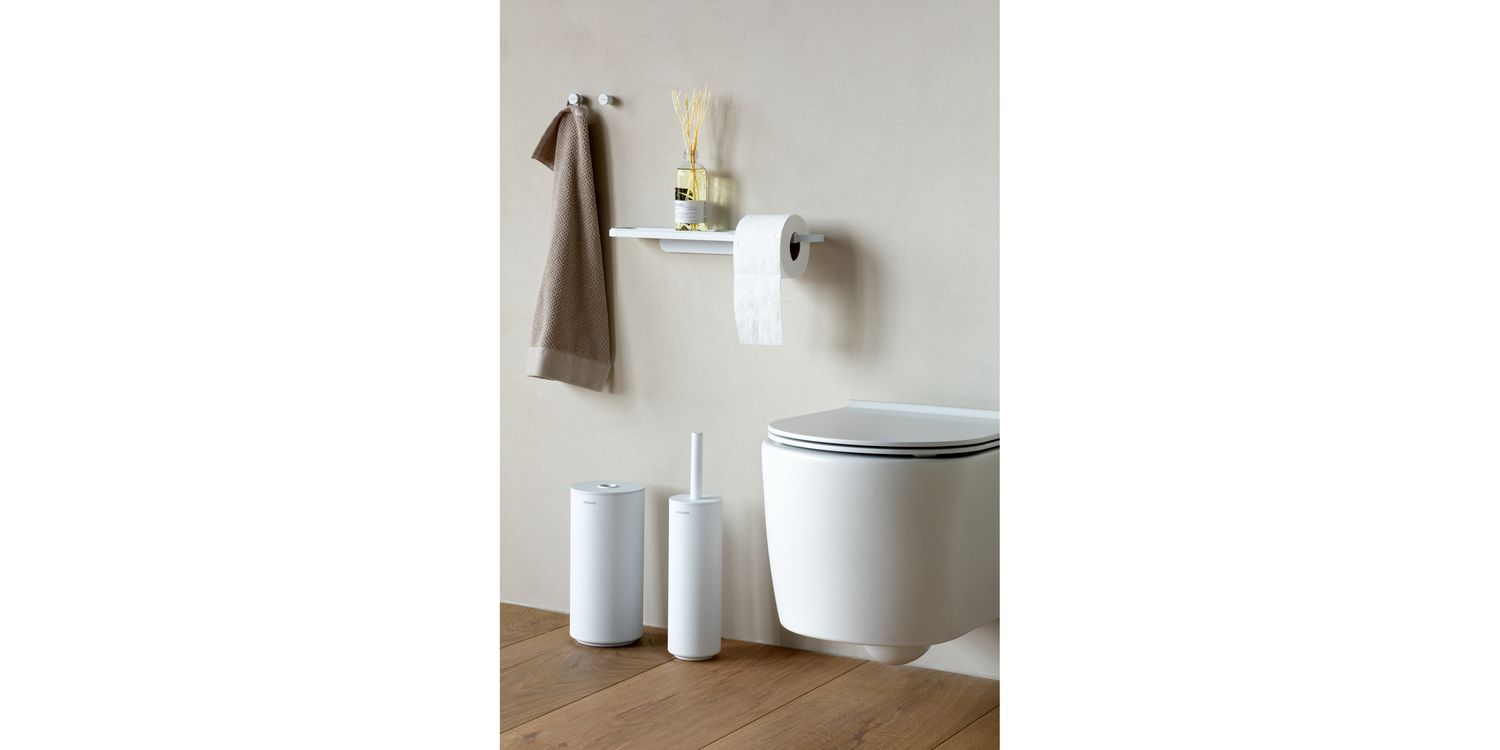 Brabantia - Mindset toiletaccessoireset - Toiletborstel, rolhouder en roldispenser - Hygiënische borstel - Corrosiebestendig - Bevestigingsmateriaal