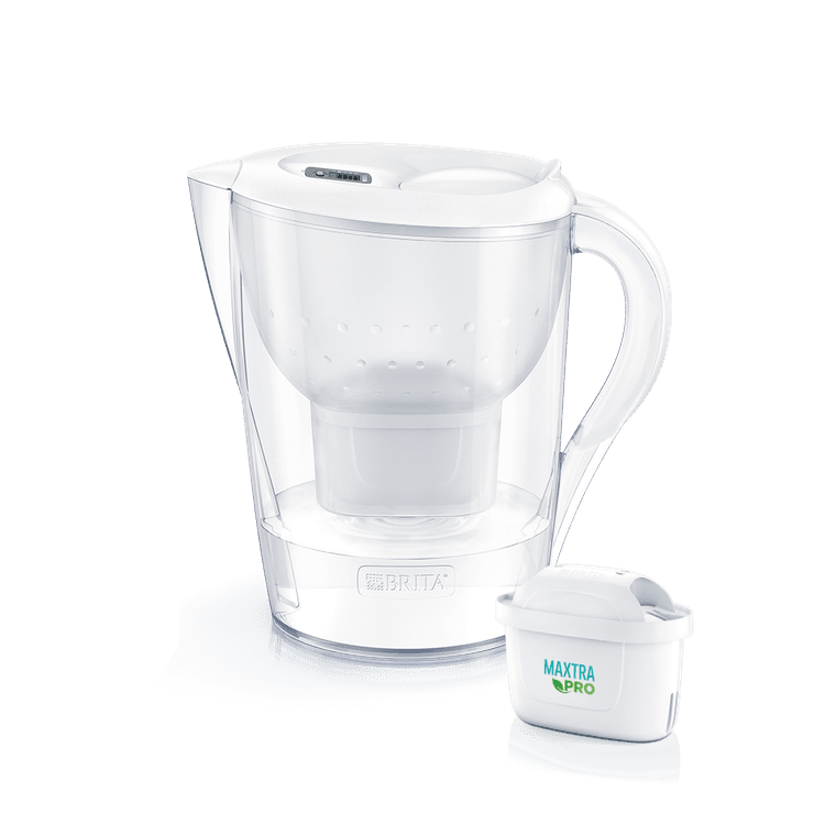 Brita Marella Wasserfilter-Kanne – Aus Polypropylen, Weiß, Für Frisches Trinkwasser