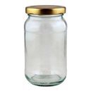 Jam Jar &amp; Lid Round 1lb additional 1