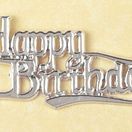 Mottos Classic Happy Birthday in Silver BP32 additional 2