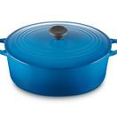 Le Creuset Cast Iron Oval Casserole 31cm Marseille Blue additional 2