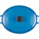 Le Creuset Cast Iron Oval Casserole 31cm Marseille Blue additional 4