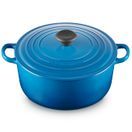 Le Creuset Cast Iron Round Casserole 22cm Marseille Blue additional 2