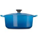 Le Creuset Cast Iron Round Casserole 22cm Marseille Blue additional 3