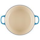 Le Creuset Cast Iron Round Casserole 22cm Marseille Blue additional 5
